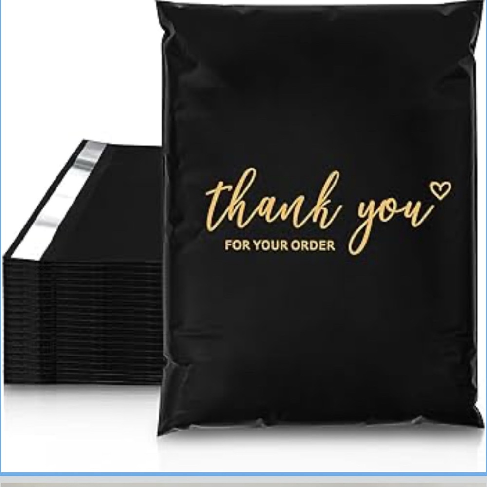 Thank You Poly Mailers 19 x 24 inch 10 Pack Extra Large Waterproof Non-Padded